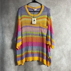 Easel Multicolor Knit Women's Sweater